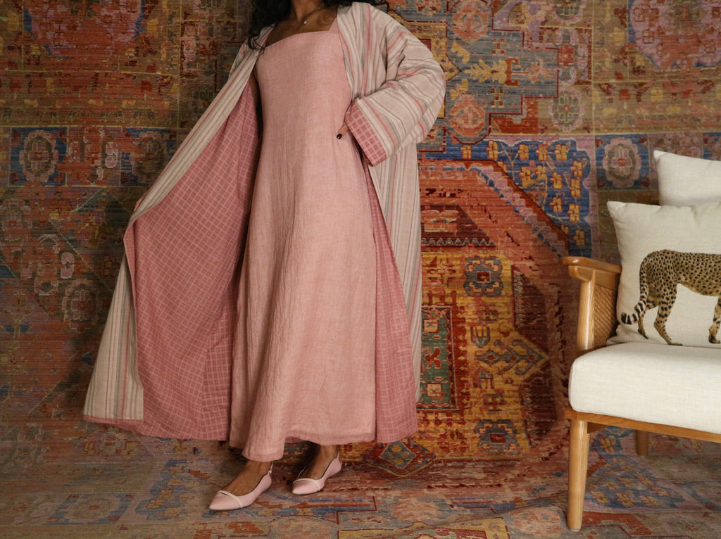 pink kaftan