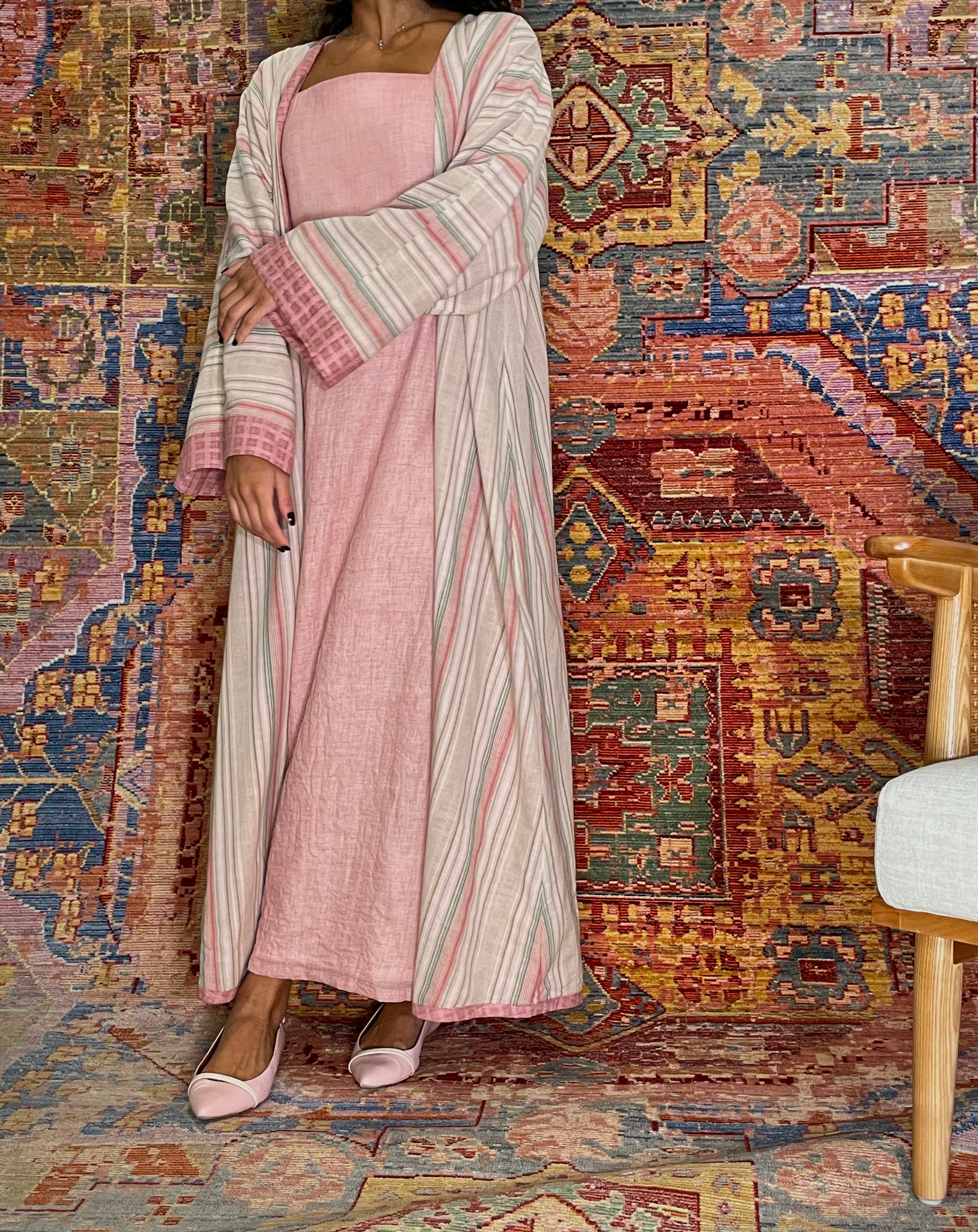 pink kaftan